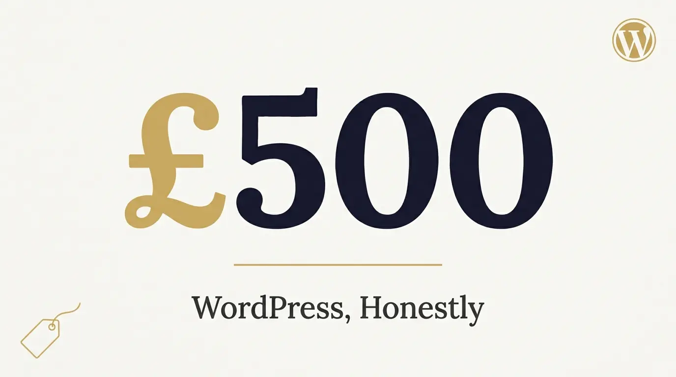 What £500 Gets You for a WordPress Site (And What It Doesn't)